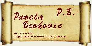 Pamela Beoković vizit kartica
